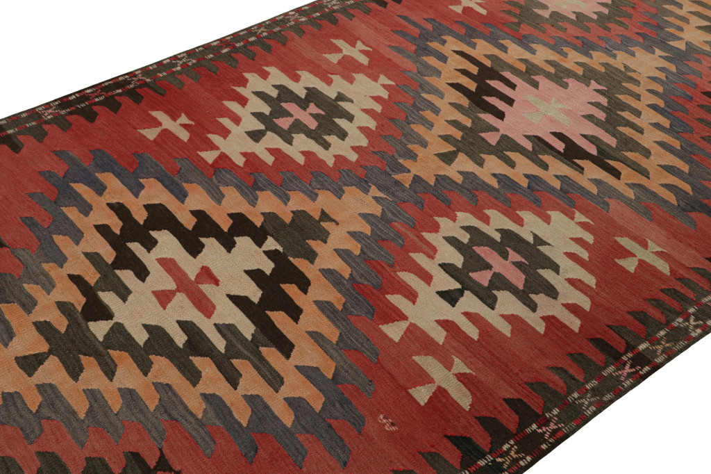 Vintage Afghani Tribal Kilim with Geometric Patterns