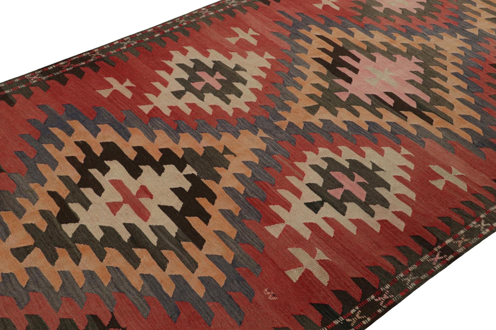 Vintage Afghani Tribal Kilim with Geometric Patterns