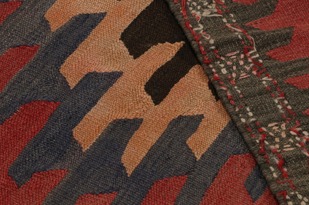 Vintage Afghani Tribal Kilim with Geometric Patterns