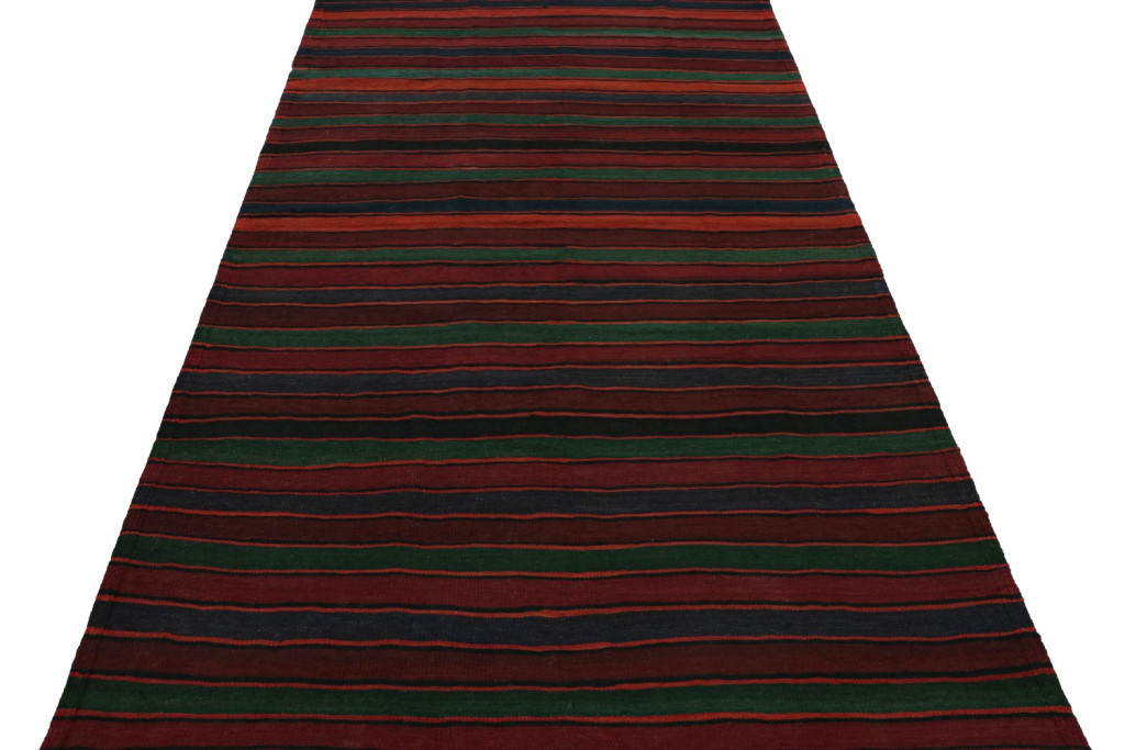 Vintage Afghani tribal Kilim rug