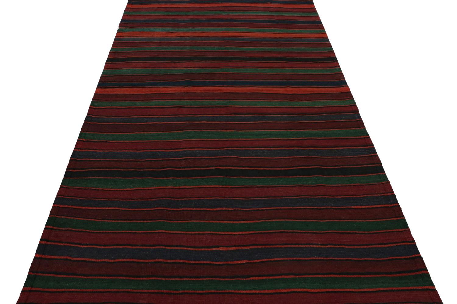 Vintage Afghani tribal Kilim rug