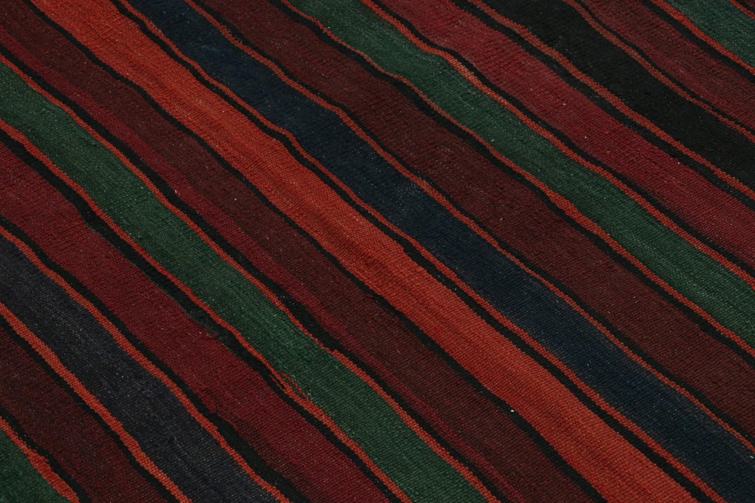Vintage Afghani tribal Kilim rug