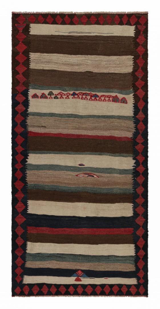 Vintage Persian tribal Kilim rug