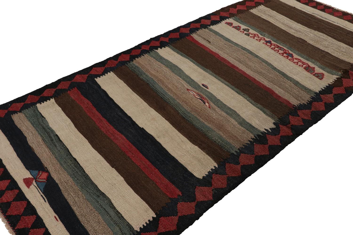Vintage Persian tribal Kilim rug