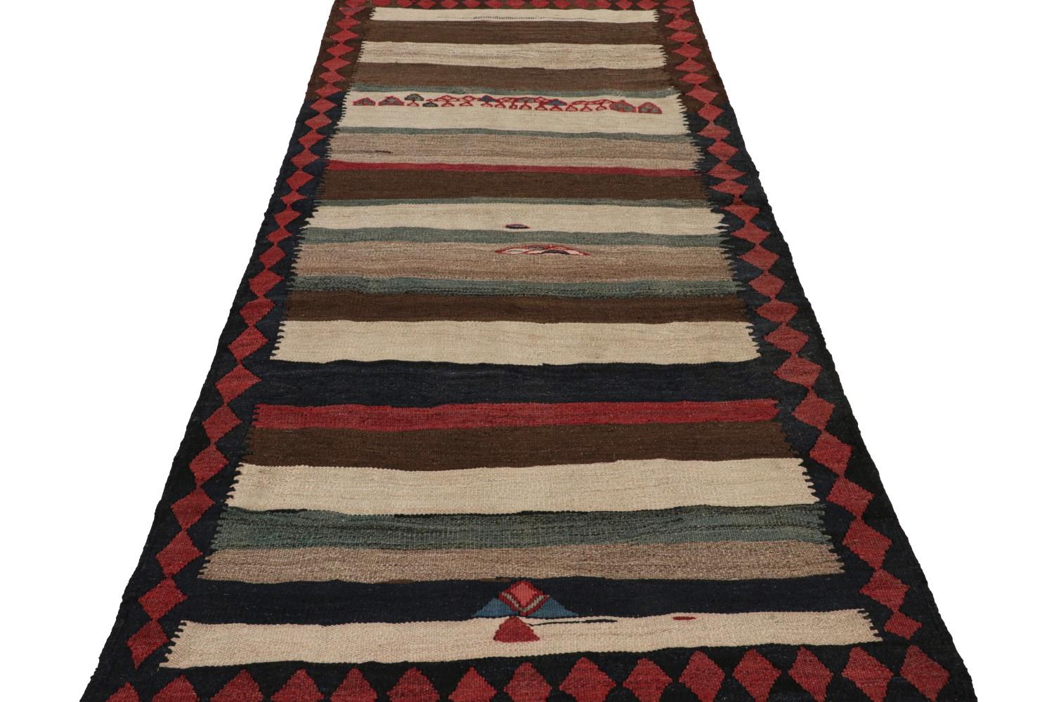 Vintage Persian tribal Kilim rug