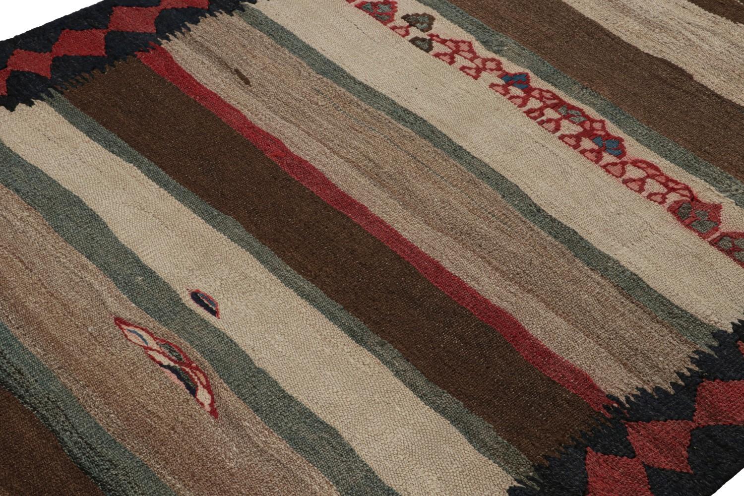 Vintage Persian tribal Kilim rug
