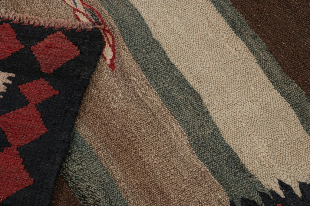 Vintage Persian tribal Kilim rug