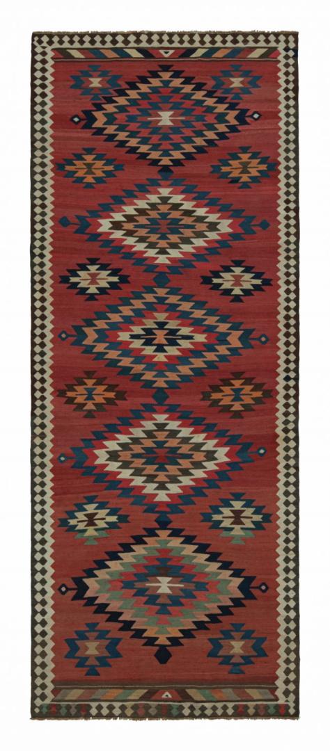 Vintage Afghani tribal Kilim rug