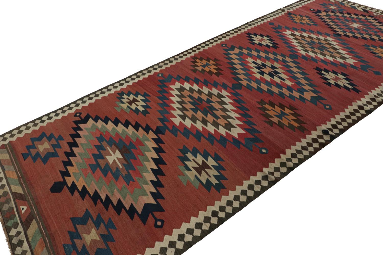 Vintage Afghani tribal Kilim rug