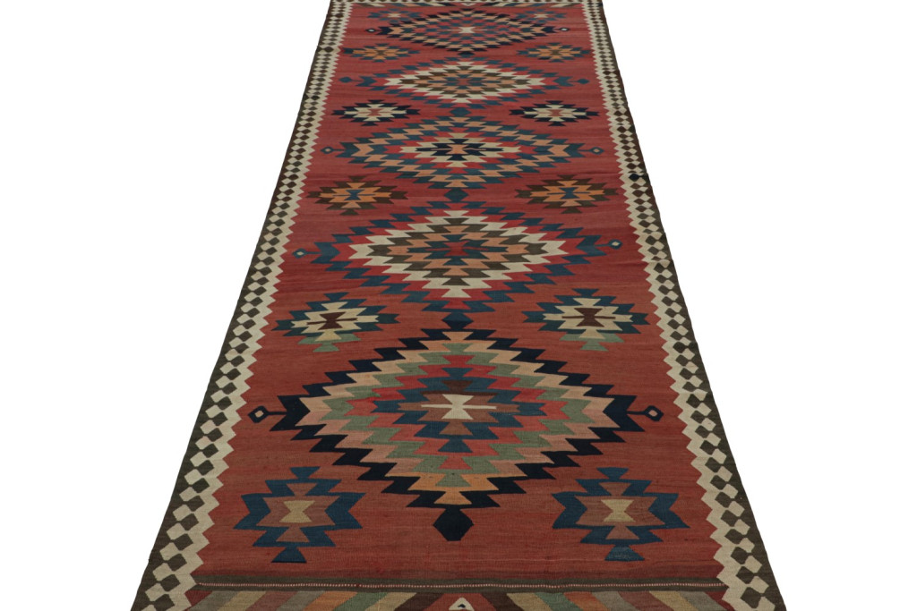Vintage Afghani tribal Kilim rug