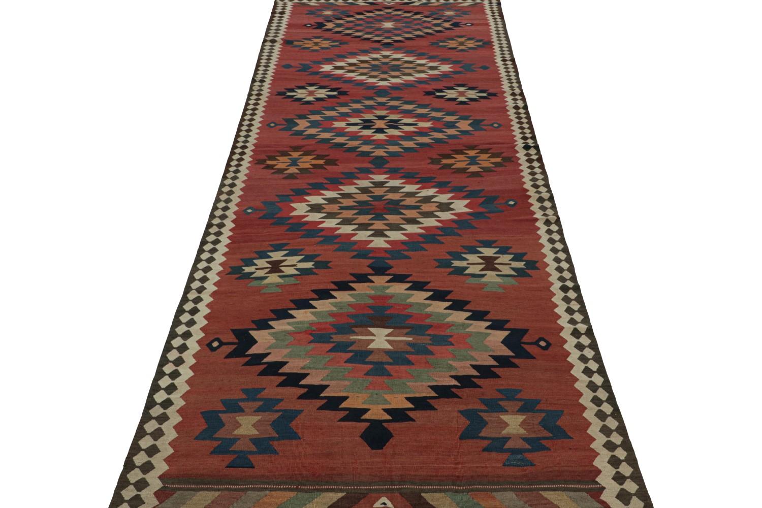 Vintage Afghani tribal Kilim rug