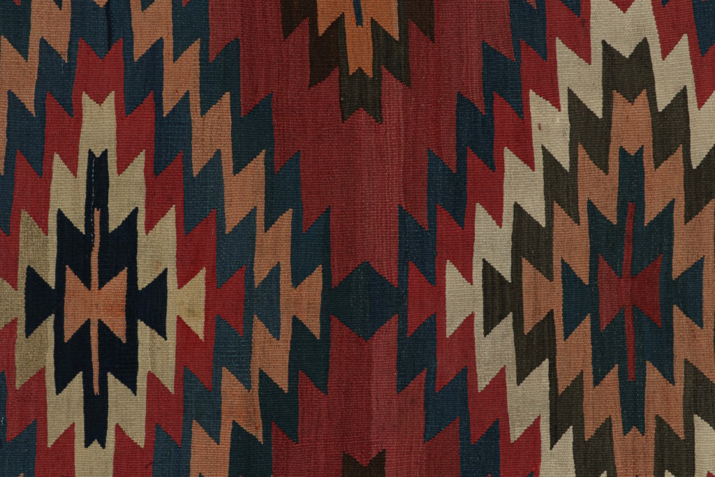 Vintage Afghani tribal Kilim rug