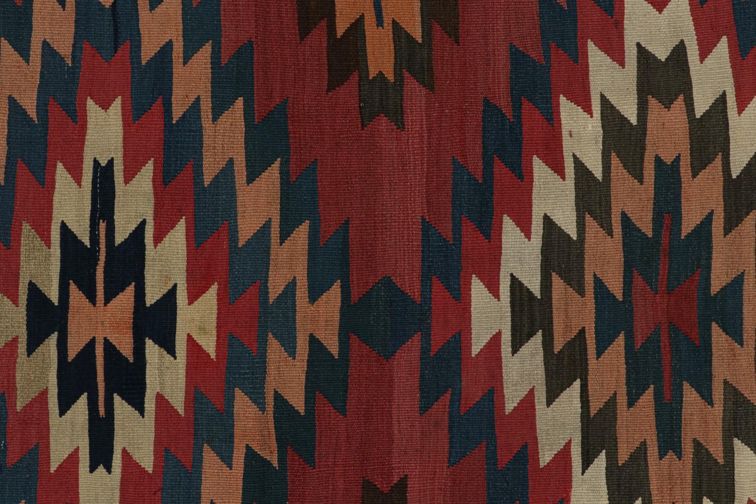 Vintage Afghani tribal Kilim rug