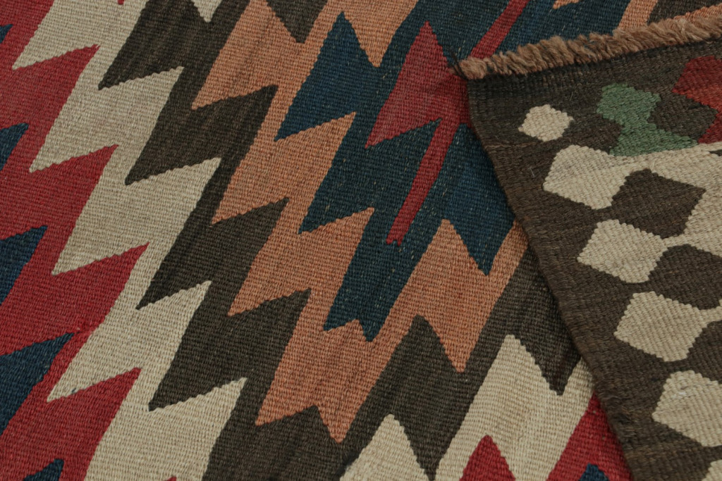 Vintage Afghani tribal Kilim rug