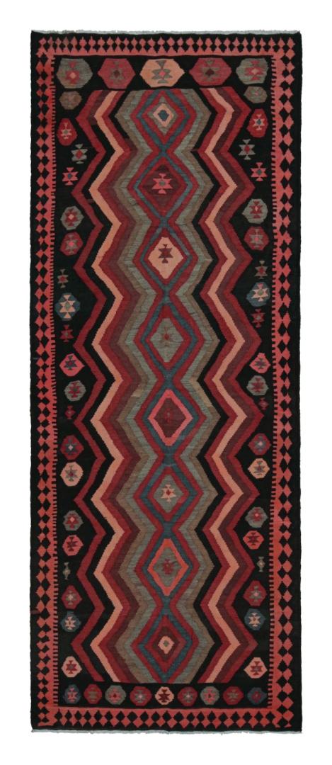 Vintage Afghani tribal Kilim rug