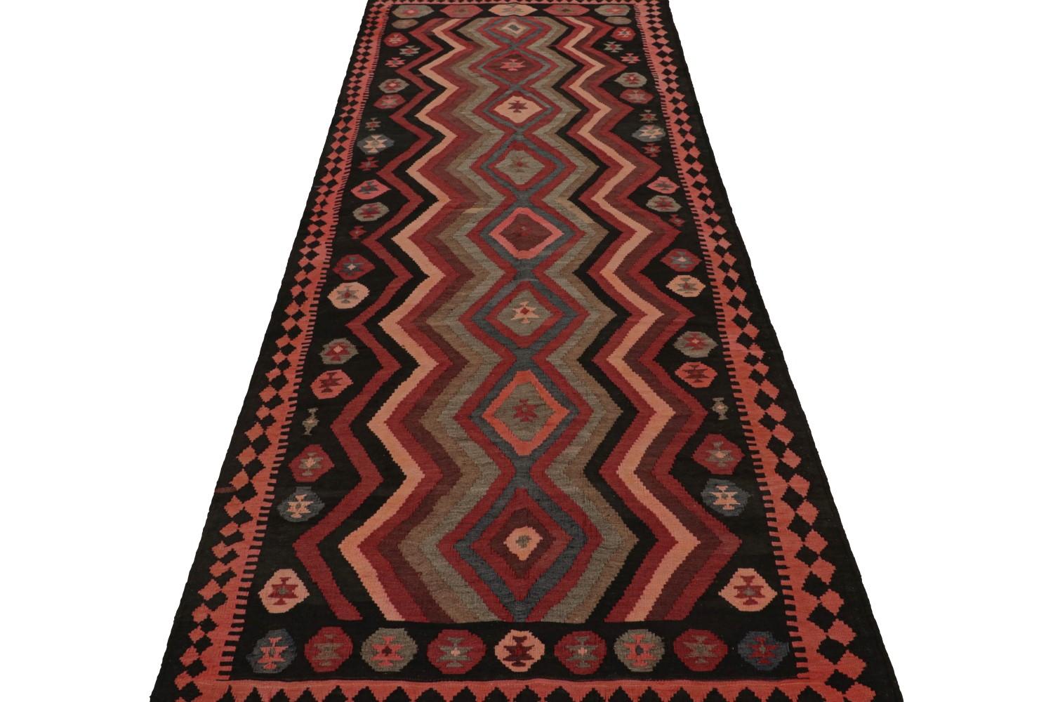 Vintage Afghani tribal Kilim rug