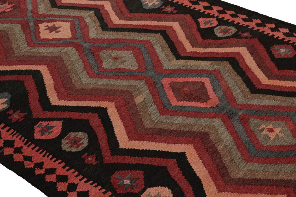 Vintage Afghani tribal Kilim rug