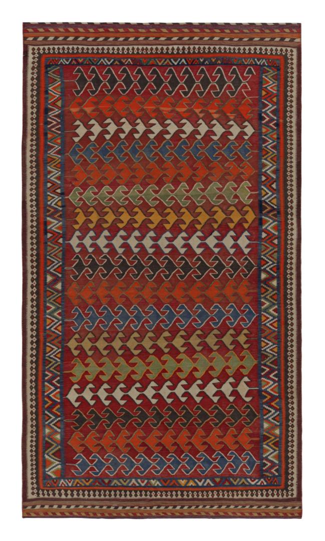 Vintage Afghani tribal Kilim rug