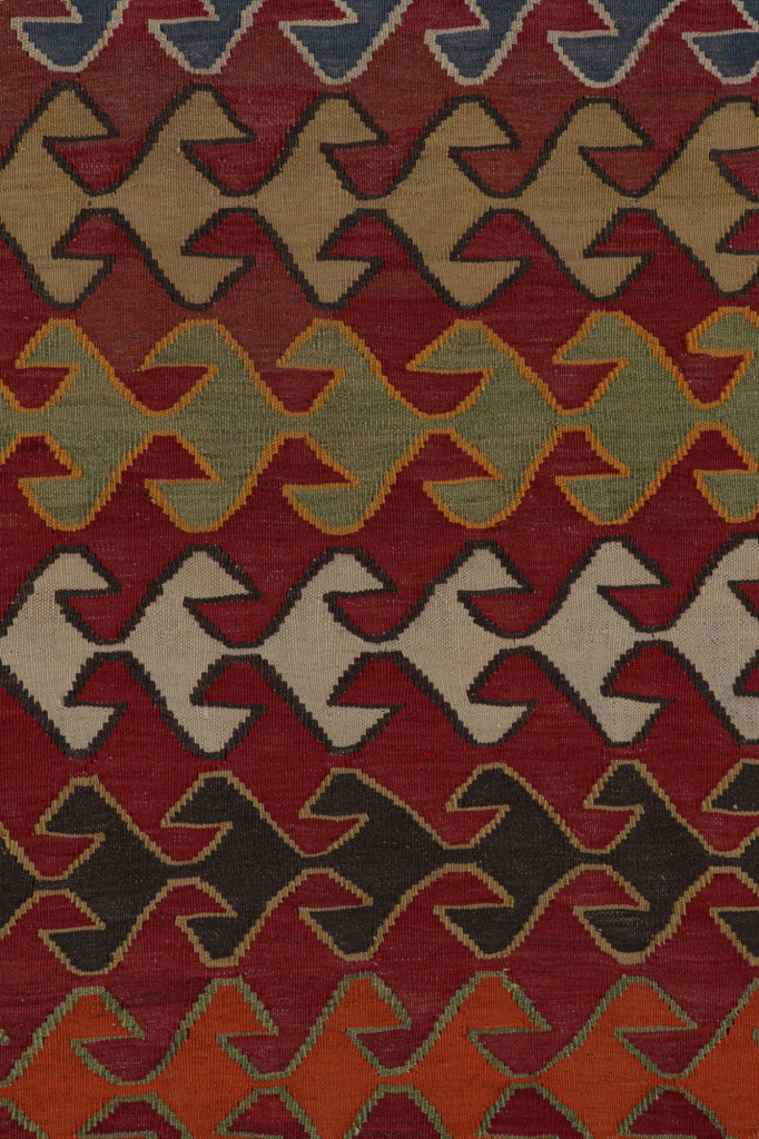 Vintage Afghani tribal Kilim rug