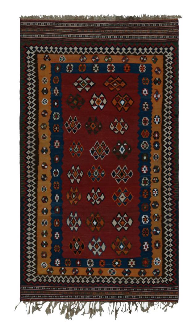 Vintage Afghani tribal Kilim rug