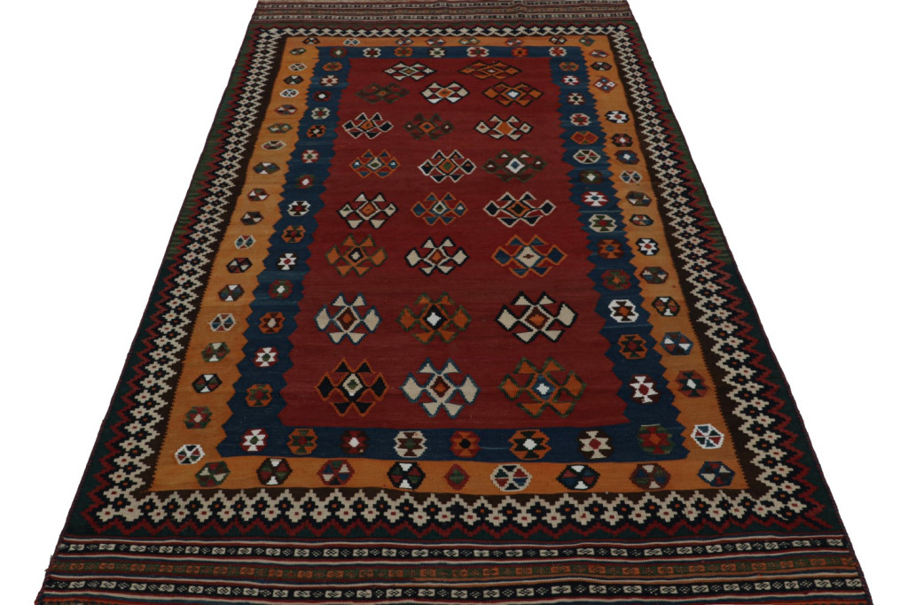 Vintage Afghani tribal Kilim rug