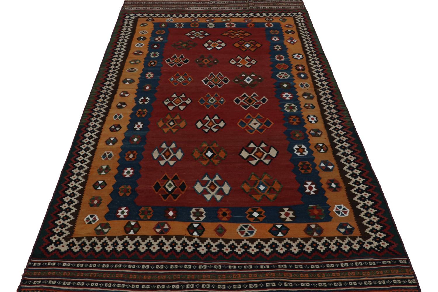 Vintage Afghani tribal Kilim rug
