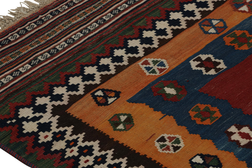 Vintage Afghani tribal Kilim rug