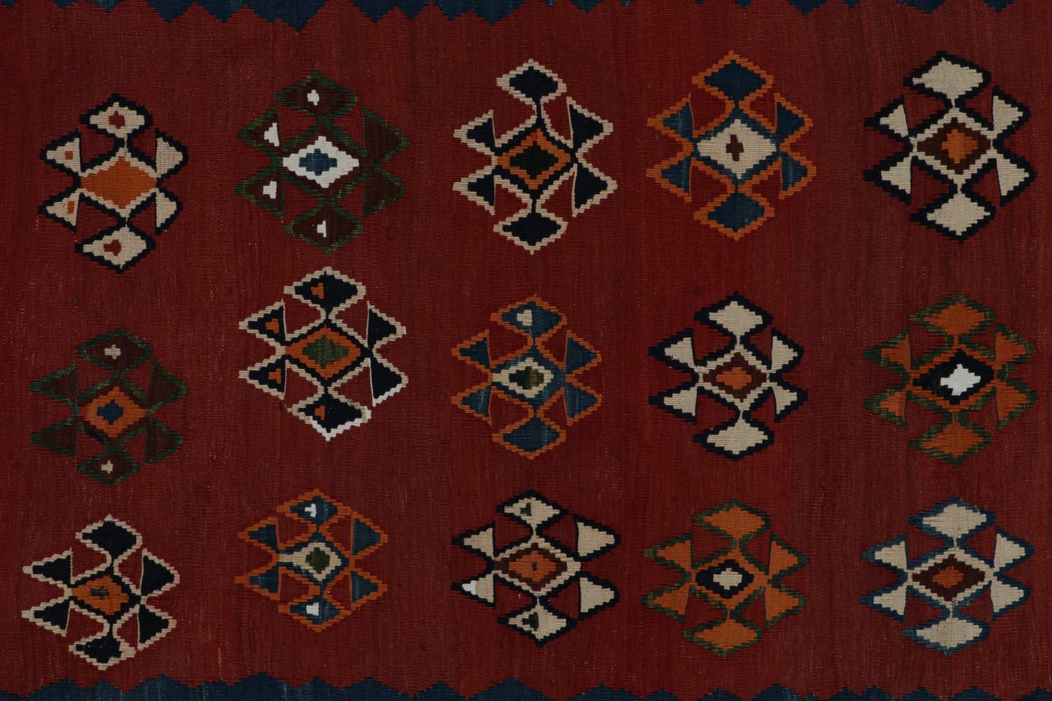 Vintage Afghani tribal Kilim rug