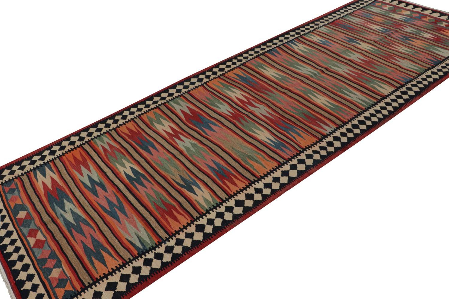 Vintage Afghani tribal Kilim rug