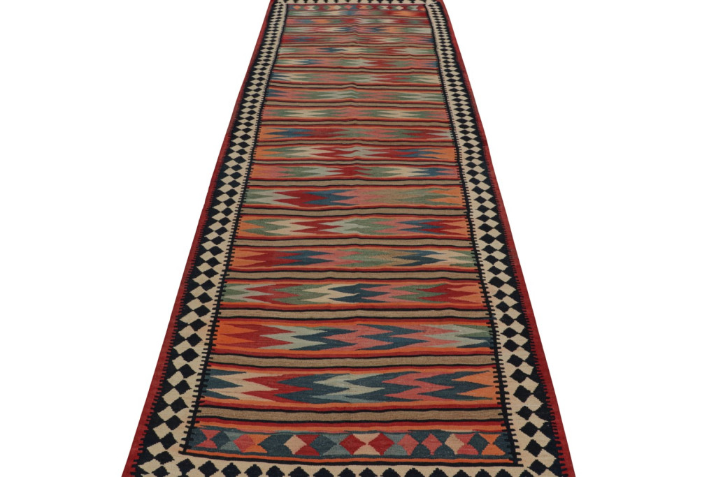 Vintage Afghani tribal Kilim rug
