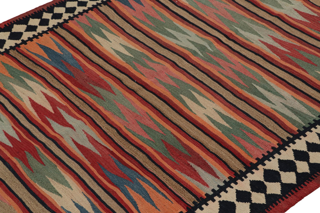 Vintage Afghani tribal Kilim rug