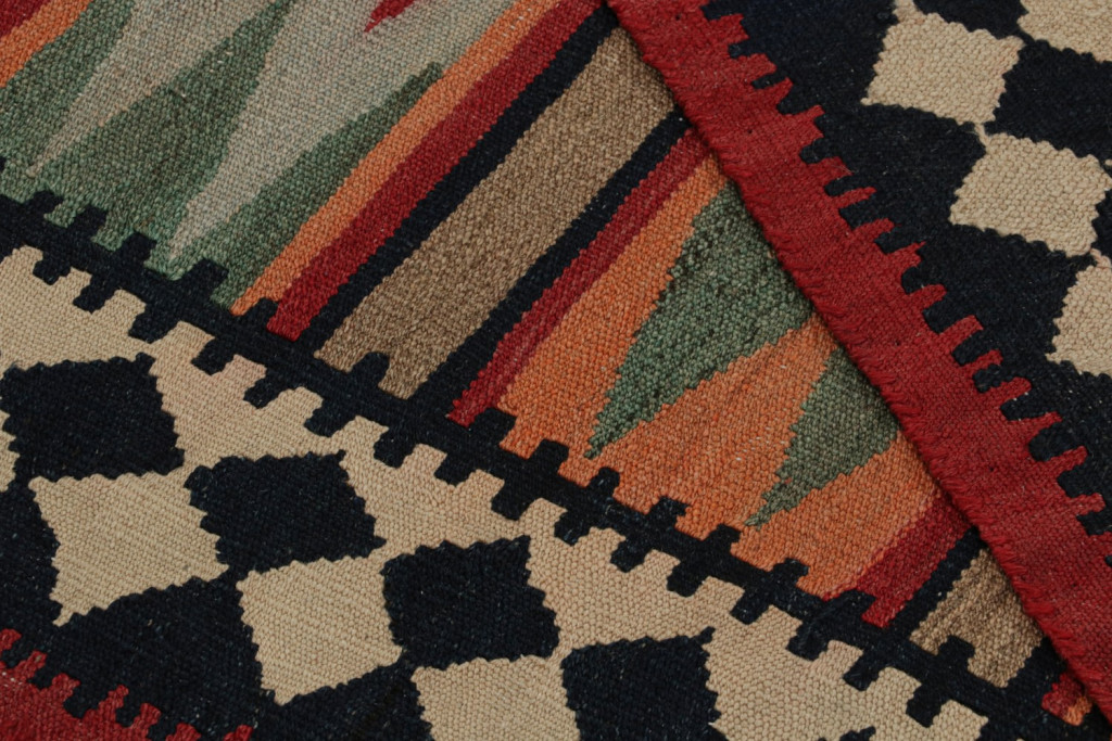 Vintage Afghani tribal Kilim rug