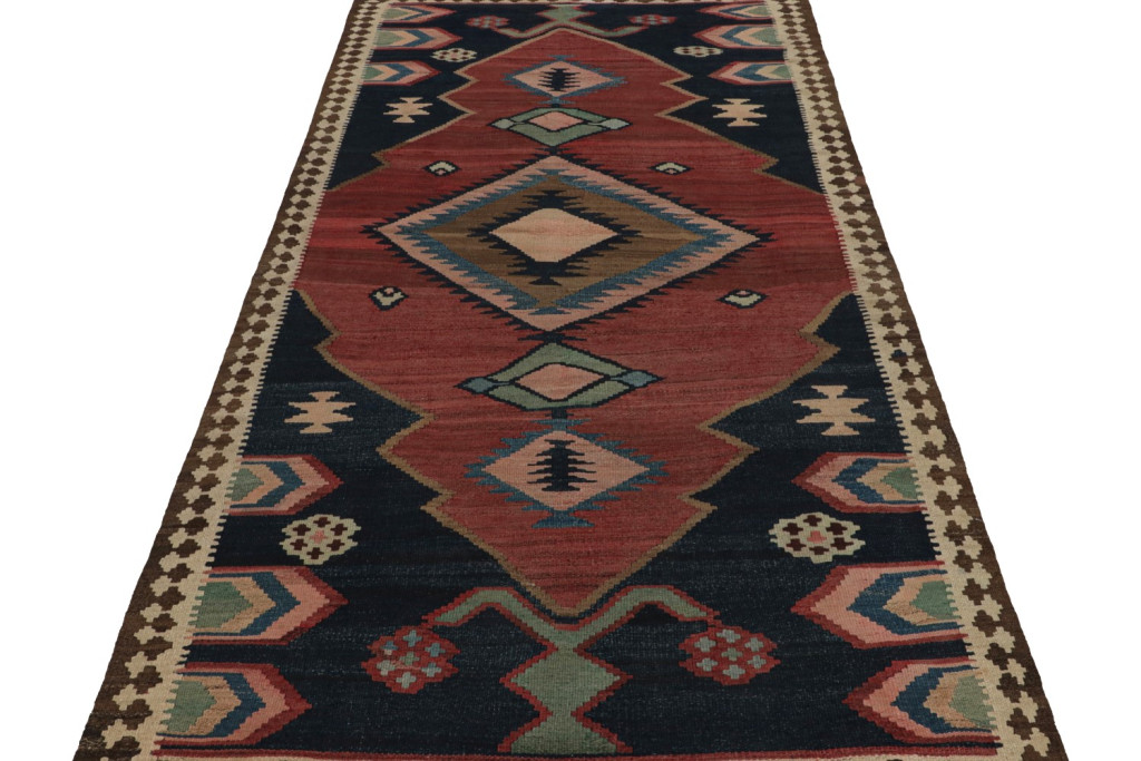 Vintage Afghani tribal Kilim rug