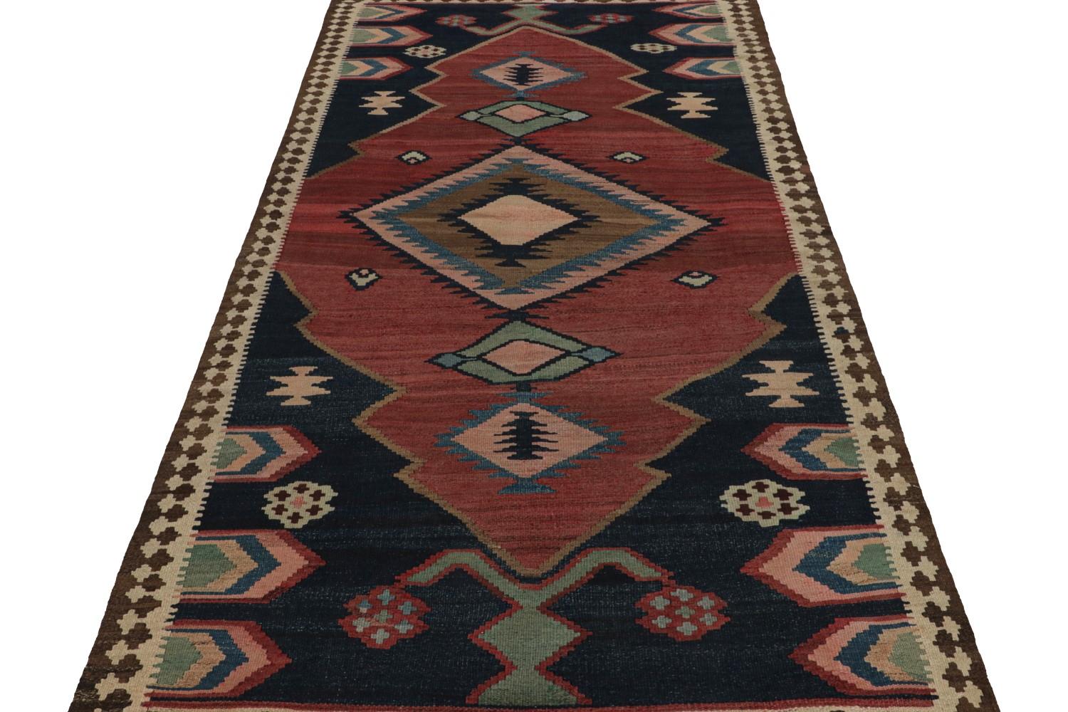 Vintage Afghani tribal Kilim rug