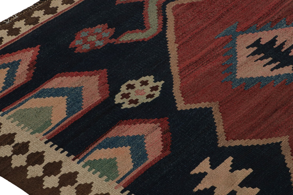 Vintage Afghani tribal Kilim rug