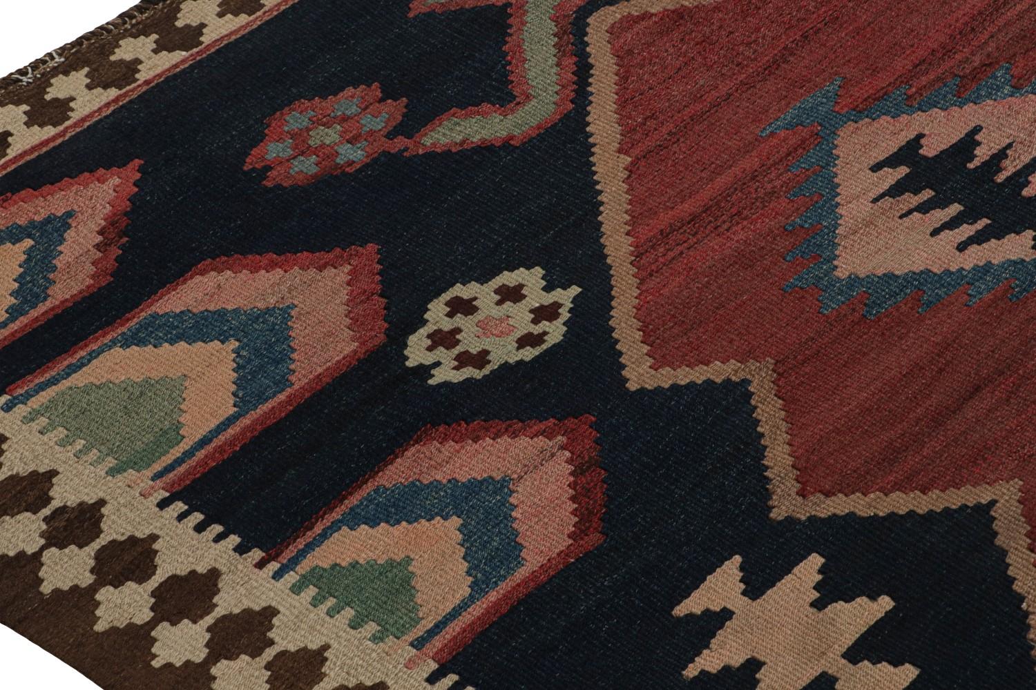 Vintage Afghani tribal Kilim rug