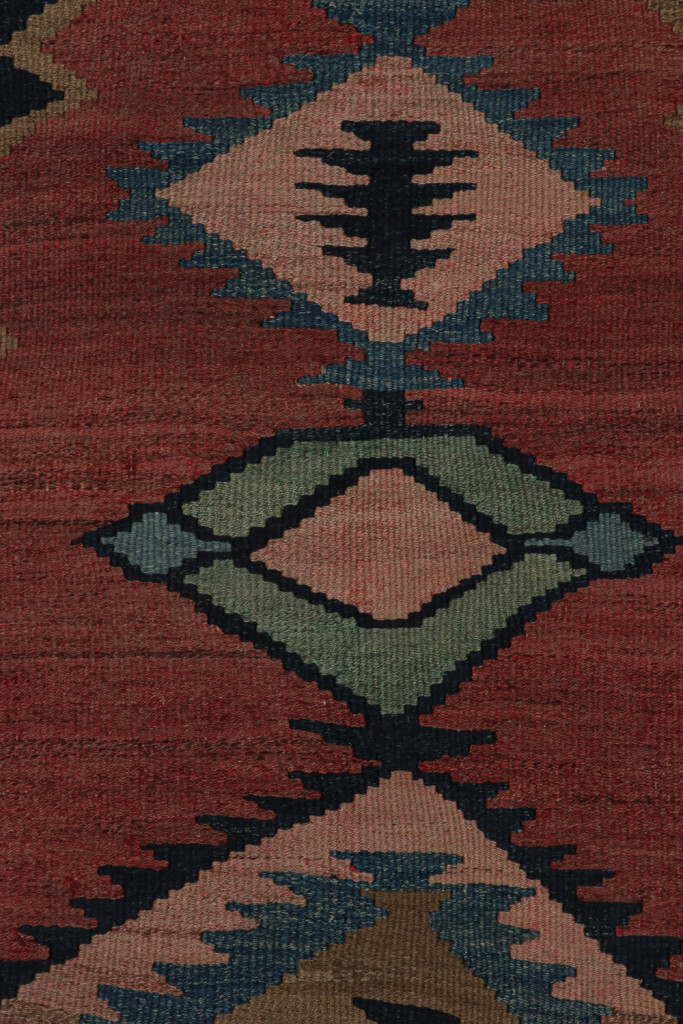 Vintage Afghani tribal Kilim rug