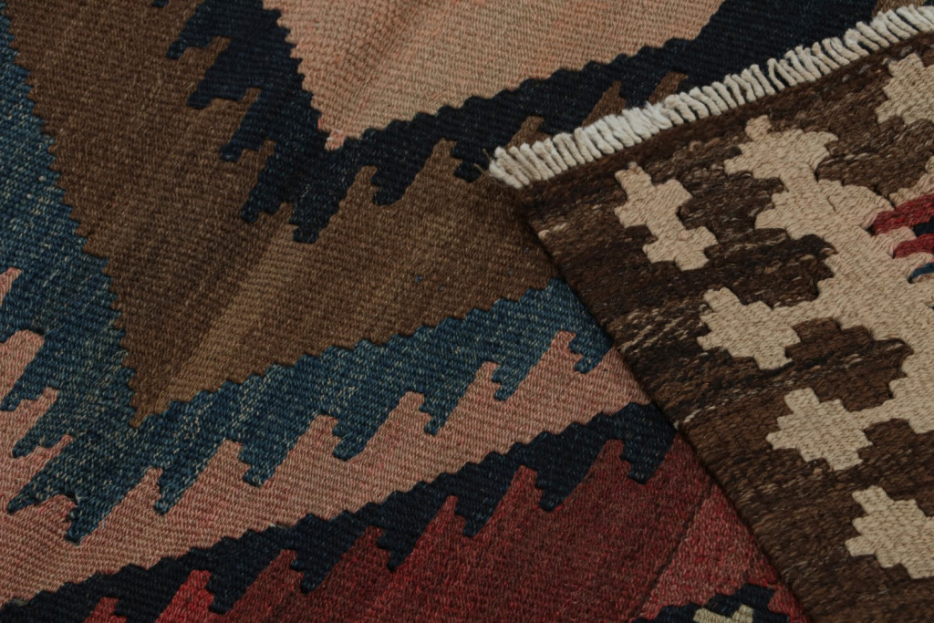Vintage Afghani tribal Kilim rug