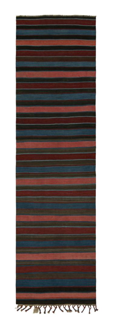 Vintage Afghani tribal Kilim runner rug