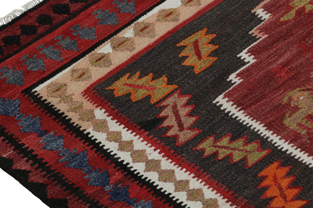 Vintage tribal Persian Kilim runner rug