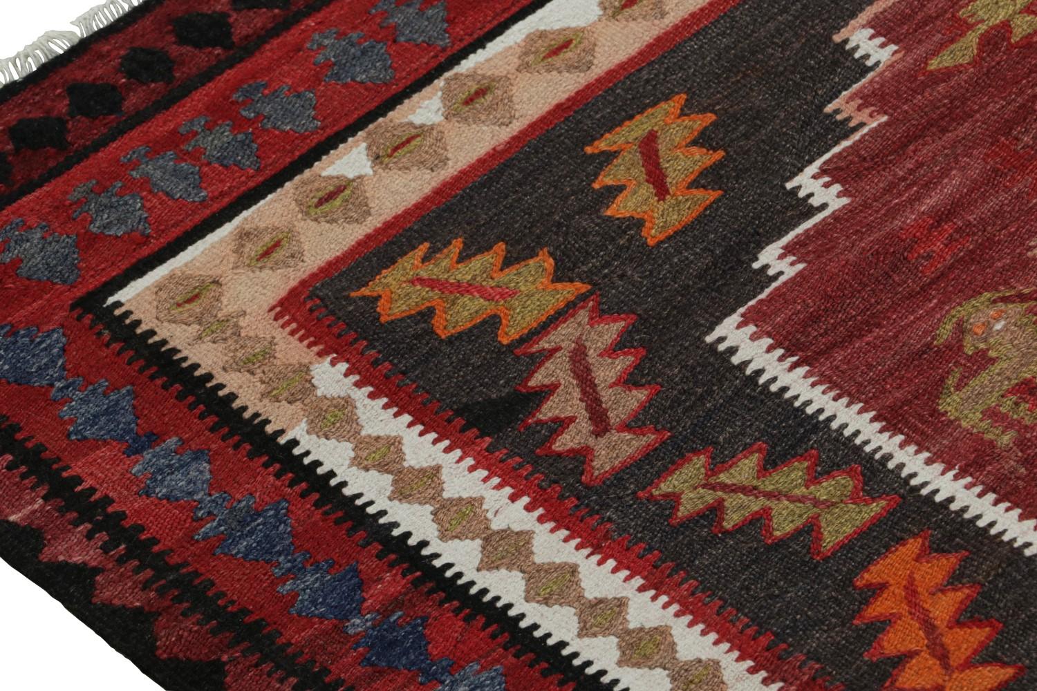 Vintage tribal Persian Kilim runner rug
