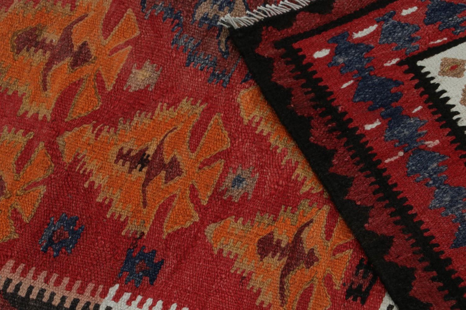 Vintage tribal Persian Kilim runner rug