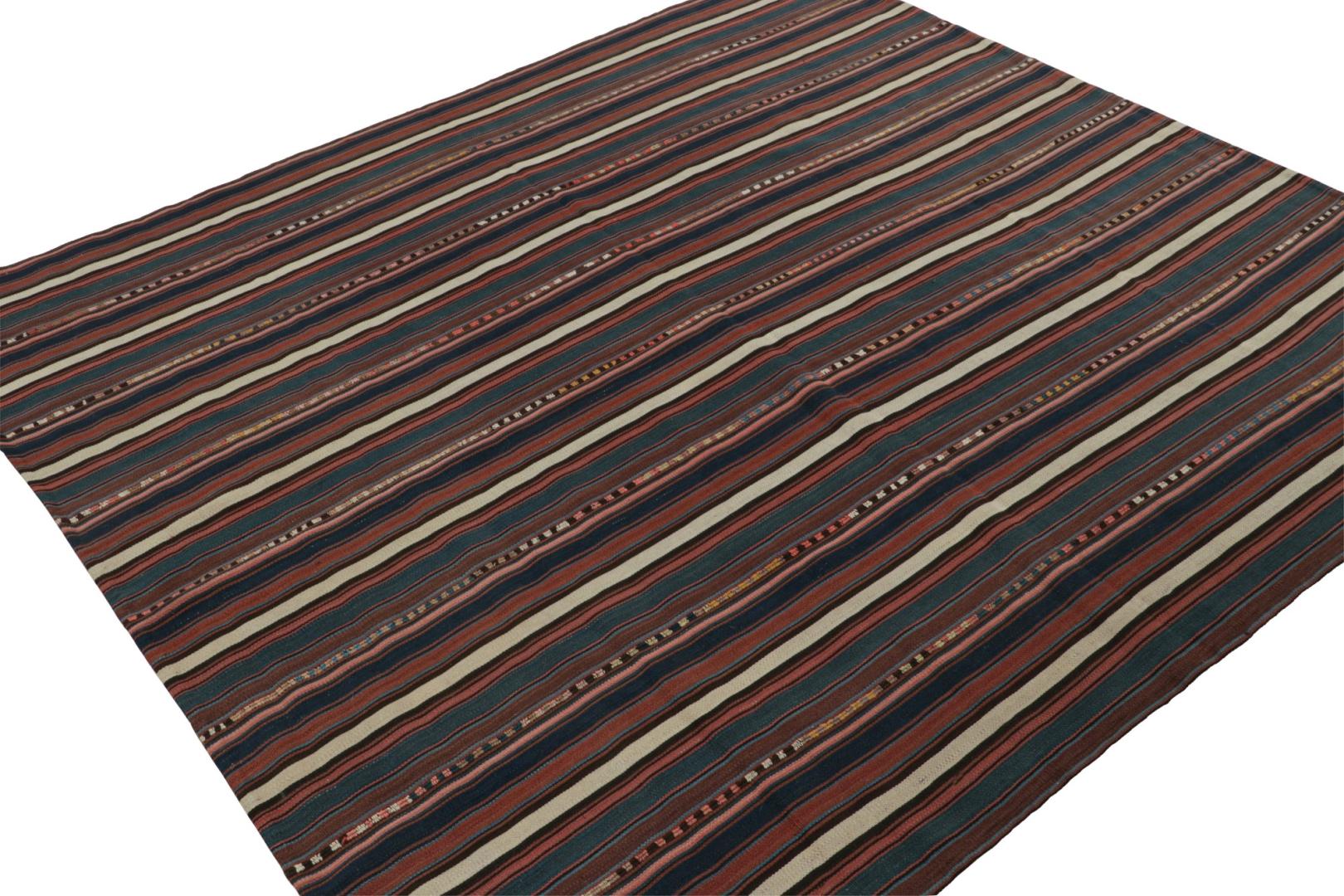 Vintage Afghani Tribal Kilim Square Rug