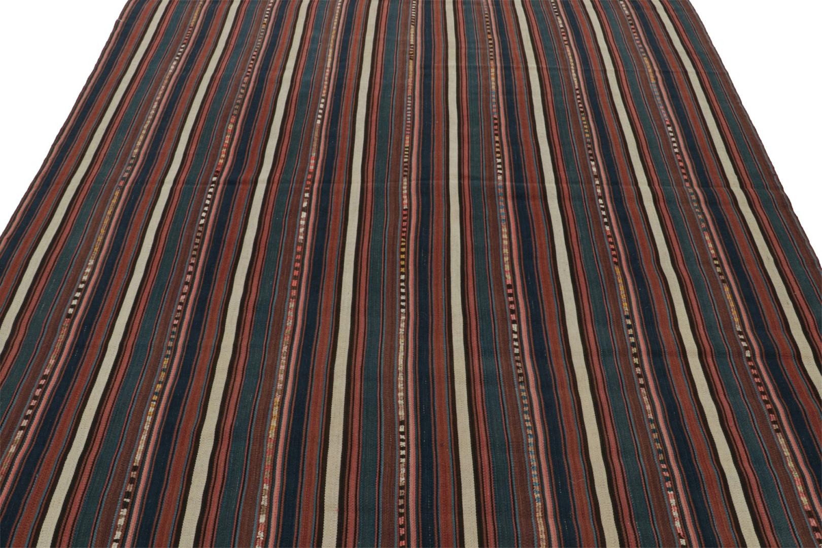 Vintage Afghani Tribal Kilim Square Rug
