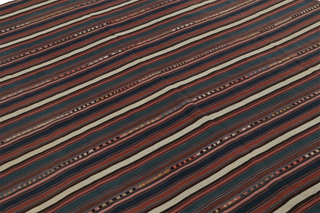 Vintage Afghani Tribal Kilim Square Rug
