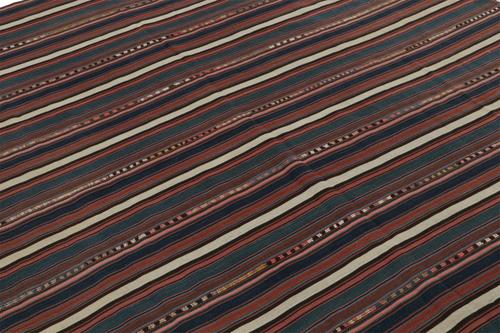 Vintage Afghani Tribal Kilim Square Rug