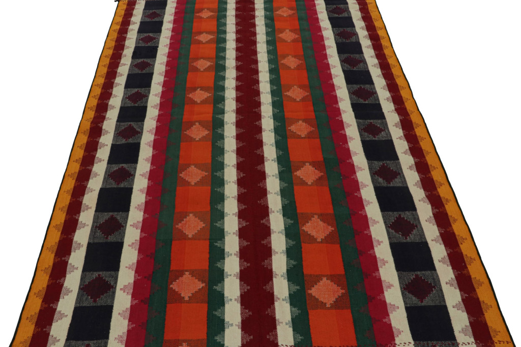 Vintage Afghani Tribal Kilim runner rug