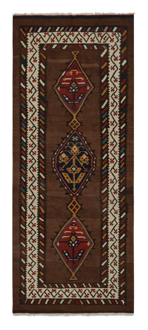 Vintage Persian tribal Kilim Runner rug
