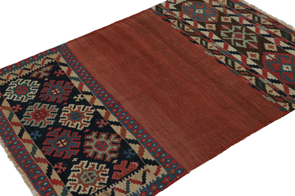 Afghan Tribal Kilim Rug with Geometric Patterns
