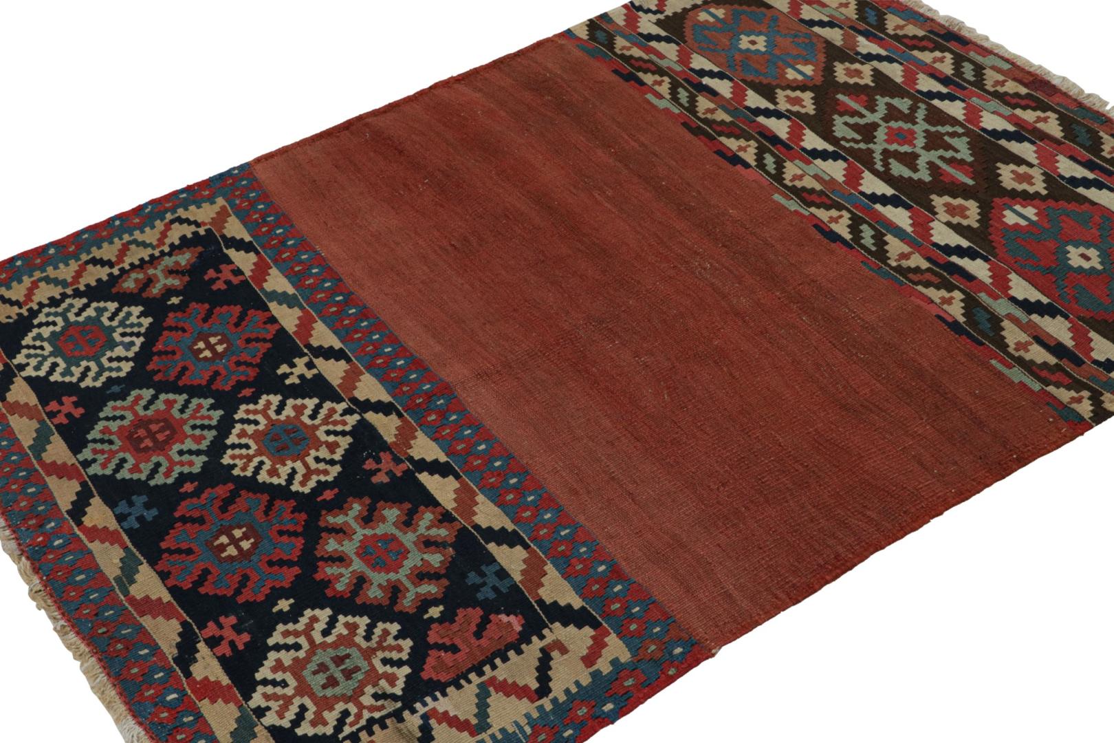 Afghan Tribal Kilim Rug with Geometric Patterns